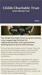 Mobile Screenshot of childscharitabletrust.org