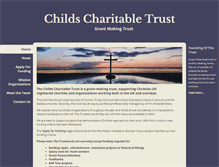 Tablet Screenshot of childscharitabletrust.org